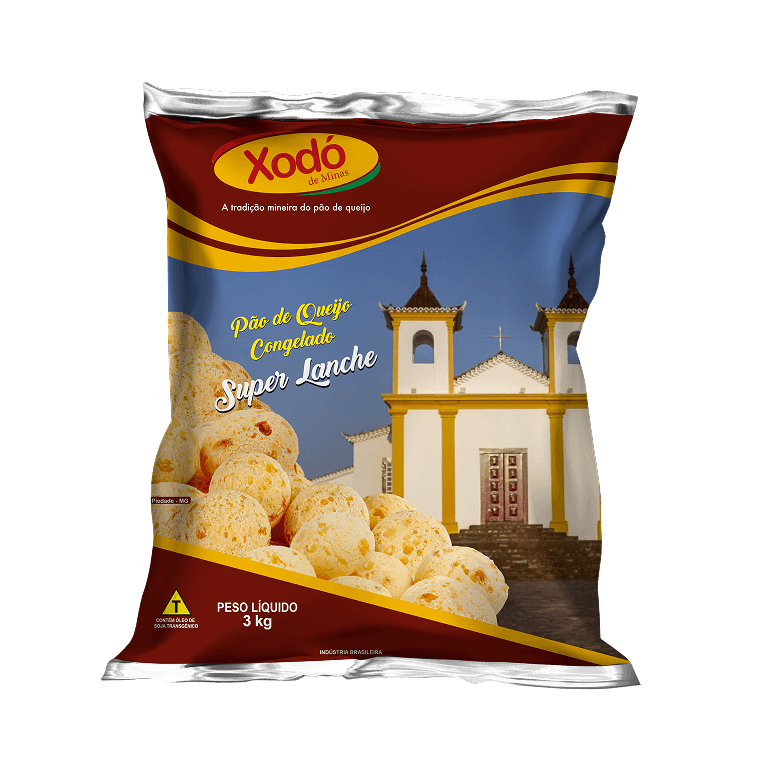 Pão de Queijo Super Lanche | Xodó de Minas – Grande no Tamanho, Imbatível no Sabor | 3KG