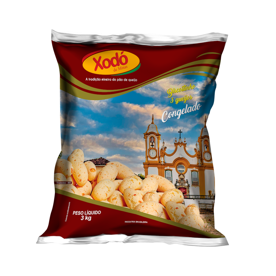 Biscoitinho 3 Queijos | Xodó de Minas – Pequeno no Tamanho, Gigante no Sabor | 3KG